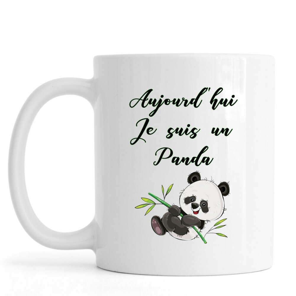 Incassable tasse Mug PANDA V1 personnalisé avec prénom 