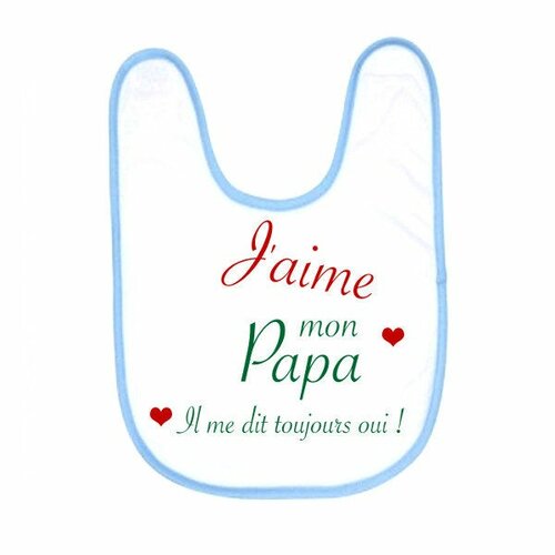 Bavoir Rose Bébé fille J/'ai un Parrain qui déchire ! cadeau naissance baptême