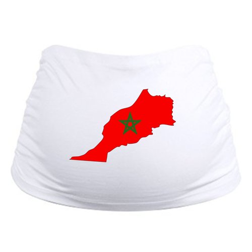 Bandeau de grossesse maroc, idée cadeau grossesse drapeau pays,