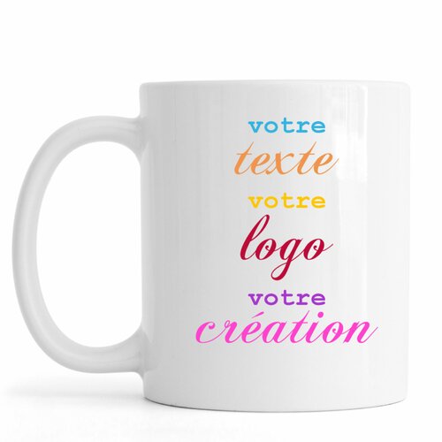 Mug personnalisé avec votre texte, votre logo ou création, mug magique ,  céramique, tasses personnalisable - Un grand marché