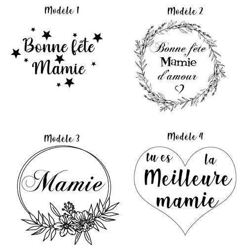 Magnet Mamie Damour Cadeau Fête Des Grand Mères Plusieurs Modèles Disponibles 