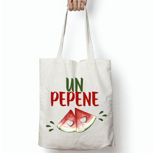Tote bag personnalisé pastèque un pepene, idée cadeau pastèque, tote bag pastèque