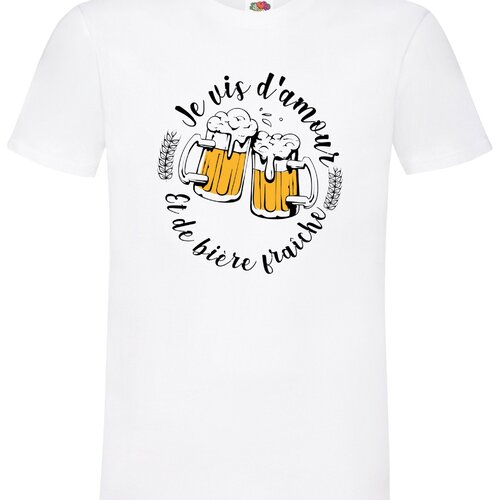 T-shirt homme humoristique bière ! idée cadeau pour les fans de