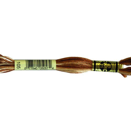 Fil dmc color variation n°105, mouliné spécial, échevette de coton à broder. 