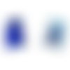Bouton fantaisie ourson bleu, lot de 4 boutons en plastique, 16 mm 