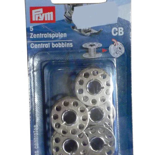 Canettes centrales, 5 petites bobines pour crochet de machine à coudre 