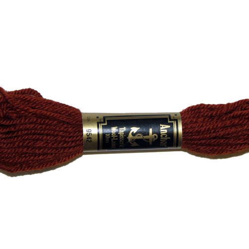 Laine anchor n°9542, échevette de laine pour la confection de tapisseries. 