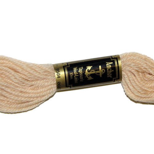 Laine anchor n°9504, échevette de laine pour la confection de tapisseries. 