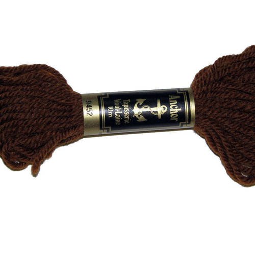 Laine anchor n°9452, échevette de laine pour la confection de tapisseries. 