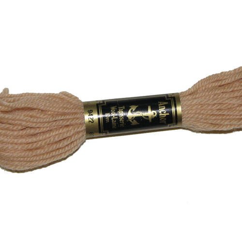 Laine anchor n°9422, échevette de laine pour la confection de tapisseries. 