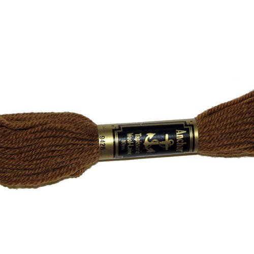 Laine anchor n°9428, échevette de laine pour la confection de tapisseries. 