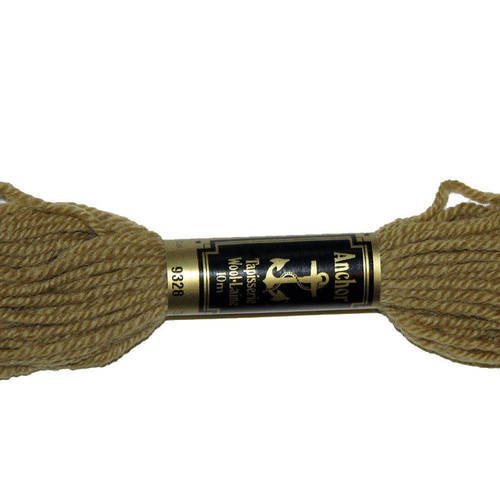 Laine anchor n°9328, 1 échevette de laine pour la confection de tapisseries. 