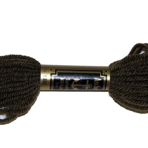 Laine anchor n°9332, 1 échevette de laine pour la confection de tapisseries. 