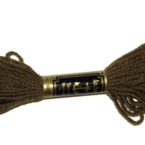 Laine anchor n°9312, 1 échevette de laine pour la confection de tapisseries. 