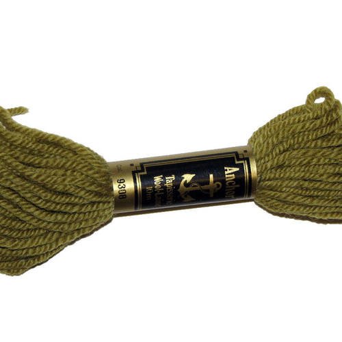 Laine anchor n°9308, 1 échevette de laine pour la confection de tapisseries. 