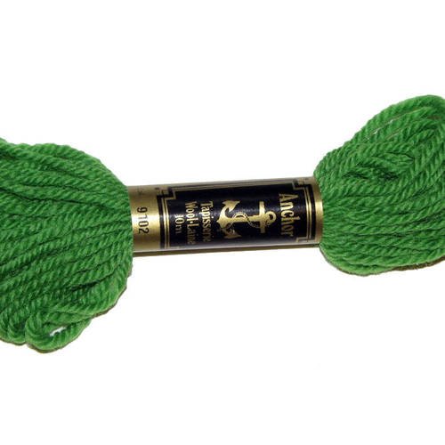 Laine anchor n°9102, 1 échevette de laine pour la confection de tapisseries. 