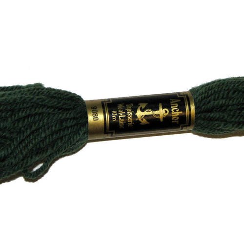 Laine anchor n°9080, 1 échevette de laine pour la confection de tapisseries. 