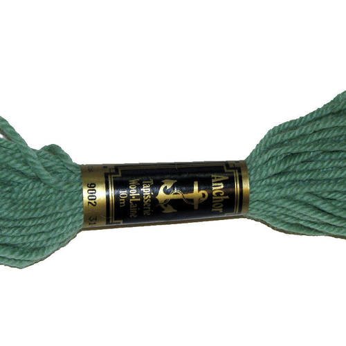 Laine anchor n°9002, 1 échevette de laine pour la confection de tapisseries. 