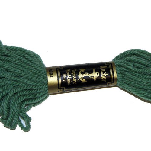 Laine anchor n°9004, 1 échevette de laine pour la confection de tapisseries. 