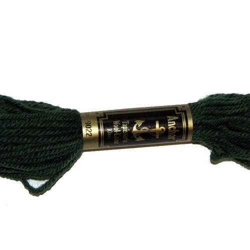 Laine anchor n°9022, 1 échevette de laine pour la confection de tapisseries. 