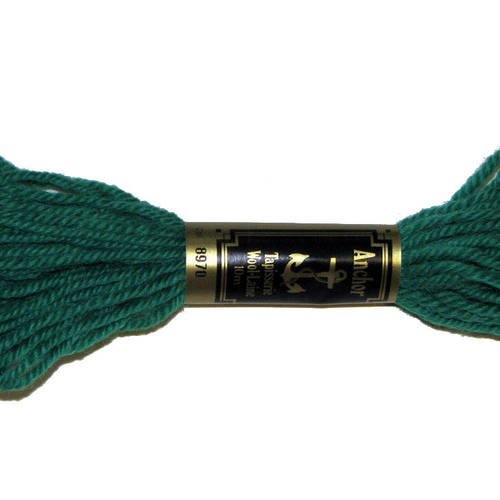 Laine anchor n°8970, 1 échevette de laine pour la confection de tapisseries. 