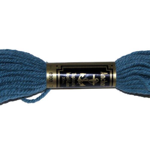 Laine anchor n°8900, 1 échevette de laine pour la confection de tapisseries. 