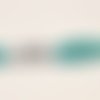 Dmc n°2957, échevette de coton bleu vert pour tapisserie et canevas