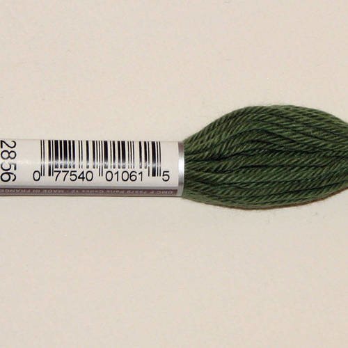 Dmc n°2856, échevette de coton vert pour tapisserie et canevas