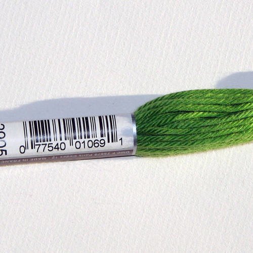 Dmc n°2905, échevette de coton vert pour tapisserie et canevas