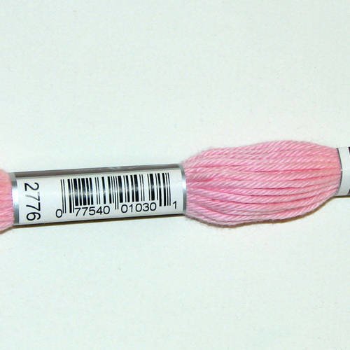 Dmc n°2776, échevette de coton rose pour tapisserie et canevas