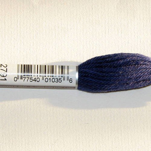 Dmc n°2791, échevette de coton bleu pour tapisserie et canevas