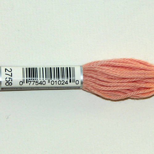 Dmc n°2758, échevette de coton rose pour tapisserie et canevas