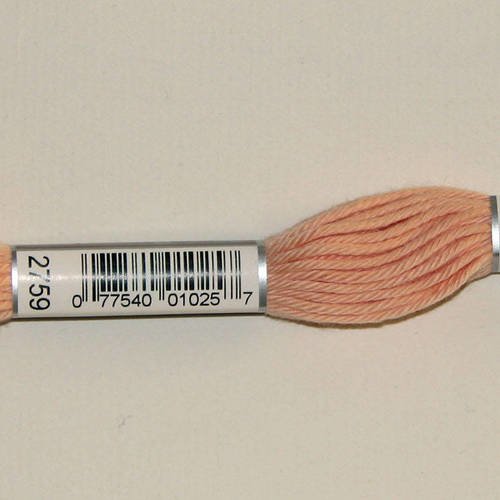 Dmc n°2759, échevette de coton rose pour tapisserie et canevas