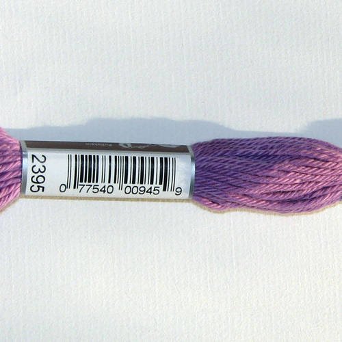 Dmc n°2395, échevette de coton violet pour tapisserie et canevas