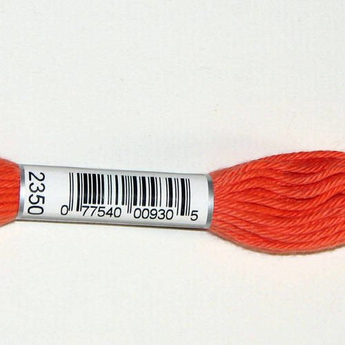 Dmc n°2350, échevette de coton orange pour tapisserie et canevas