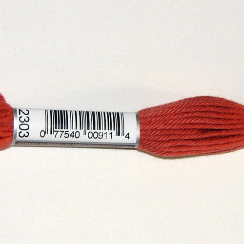 Dmc n°2303, échevette de coton orange pour tapisserie et canevas
