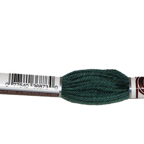 Dmc n°2135, échevette de coton vert pour tapisserie et canevas 