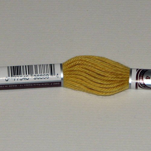 Dmc n°2150, échevette de coton jaune pour tapisserie et canevas