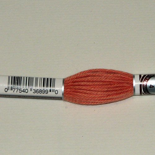 Dmc n°2161, échevette de coton orange pour tapisserie et canevas