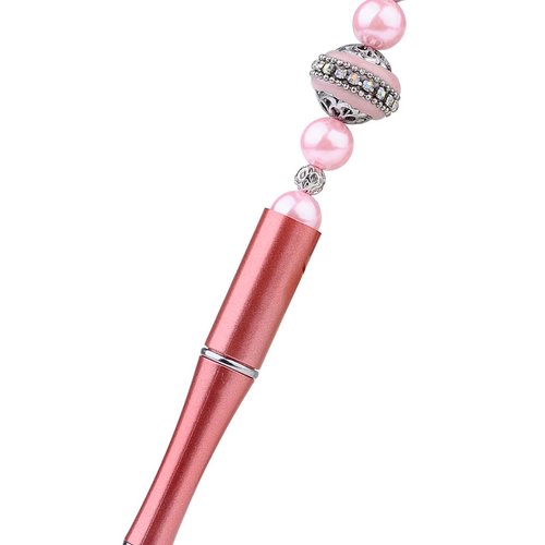 Stylo, stylo rose avec des perles avec kashmiri perle 15cm