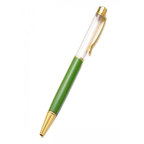 "stylo en métal vert à décorer vous-même - accessoire créatif de qualité"