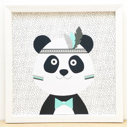 Tableau Chambre Enfant Deco Panda Indien Un Grand Marche