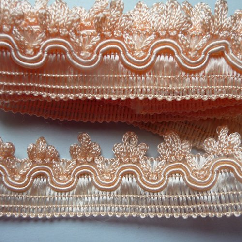 1,20 m d'un beau galon de passementerie satine couleur rose saumon