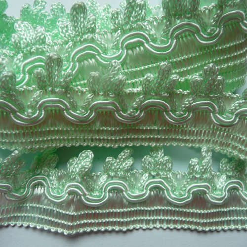 Galon passementerie couleur vert pâle - créations textiles, couture, décoration, customisation, décoration