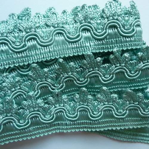 Galon de passementerie vert, pour travaux de couture, créations textiles, décoration, embellissement, customisation