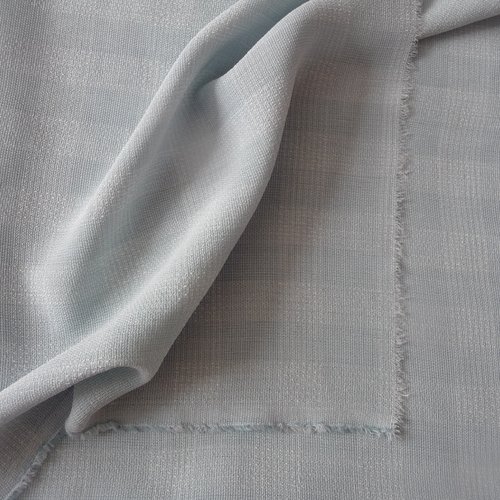 Tissu souple et léger, gris-bleu et blanc - travaux de couture, travaux textiles, projets créatifs, décoration, embellissement