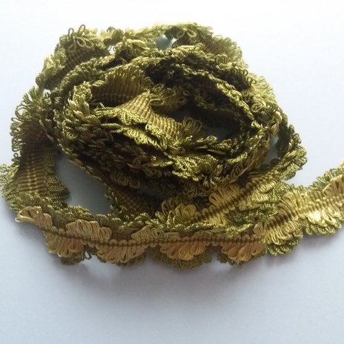 Galon passementerie vert et vert clair - 1,70 m - galon traditionnel pour travaux textiles, couture, cartonnage, customisation