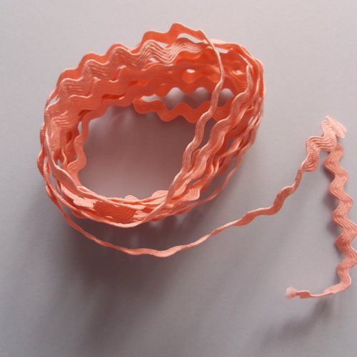 Galon croquet festonné rose - 2 m x 5 mm - pour créations textiles, petites finitions, bordures, déco