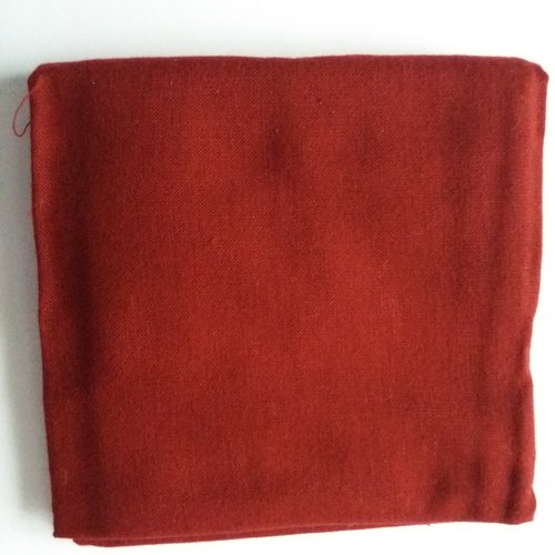 Tissu en coton uni rouge bordeaux,  75 cm x 55 cm - travaux textiles, patchwork, cartonnage, customisation