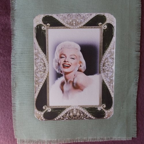 Transfert textile marilyn monroe - cadre luxueux - créations textiles, customisation, couture - décoration,...